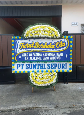 Papan Bunga Duka di Wirosari