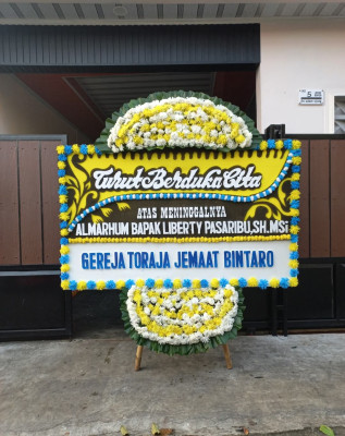 Papan Bunga Duka di Wirosari